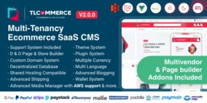 TLCommerce SaaS v2.2.0 – Laravel & VueJS Powered Multi-Tenancy Ecommerce SaaS CMS Nulled