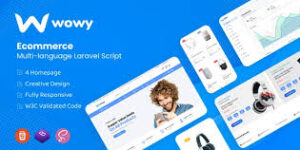 Wowy v1.30.2 – Multi-language Laravel eCommerce Script Nulled