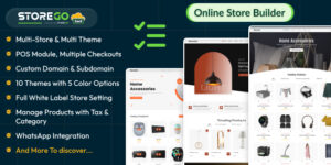 StoreGo SaaS v7.3 – Online Store Builder Nulled